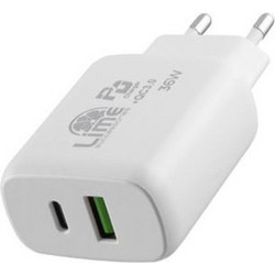 Lime LTC36W Φορτιστής χωρίς Καλώδιο με Θύρα USB-A & Θύρα USB-C 36W Quick Charge 3.0 & Power Delivery