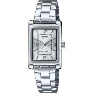 Casio Γυναικείο Ρολόι με Ασημί Μεταλλικό Μπρασελέ LTP-1234DD-7A Casio Γυναικείο Ρολόι με Ασημί Μεταλλικό Μπρασελέ LTP-1234DD-7A