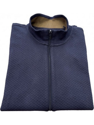 Pre End Ανδρική Ζακέτα Πλεκτή με Φερμουάρ Navy Μπλε 24-100364-7050