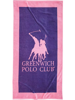 Greenwich Polo Club 4001 Πετσέτα Θαλάσσης Ροζ 90x180cm