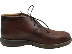 Damiani Ανδρικά Μποτάκια Δερμάτινα Σοκολατί 5500-COGNAC