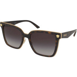 Versace VE2278D 108/8G Γυναικεία Γυαλιά Ηλίου Τετράγωνα Κοκάλινα Ταρταρούγα με Μαύρο Degradee Φακό