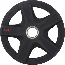 Amila PU Series Δίσκος Ολυμπιακού Τύπου Rubber Cover 10kg Φ50mm
