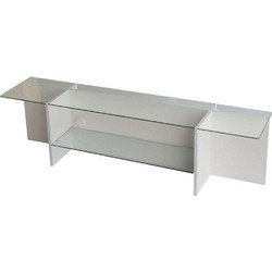 Hanah Home Έπιπλο Τηλεόρασης Μοριοσανίδα Άσπρο Μ158xΠ35xΥ40cm Escape 552NOS1601