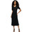 Superdry Midi Καλοκαιρινό Καθημερινό Φόρεμα Μαύρο W8011858A-02A