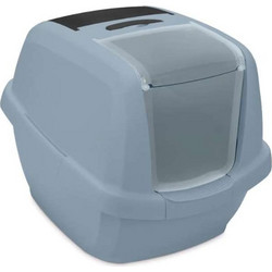 IMAC Maddy Τουαλέτα Γάτας Κλειστή με Φίλτρο & Κόσκινο Γαλάζια Μ62xΠ49.5xΥ47.5cm