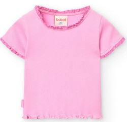 Boboli Παιδικό T-Shirt Κοντομάνικο Ροζ 291057-3887