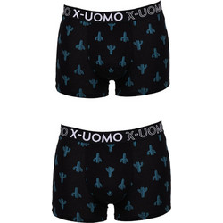 Uomo Ανδρικά Μποξεράκια Σετ 2Pack Μαύρα BO394