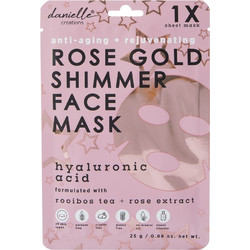 Danielle Creations Rose Gold Shimmer Face Mask 5τμχ