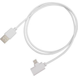 Well Angle 90° USB-A to Lightning Cable 1m White LIGHTX2-10WE-WL