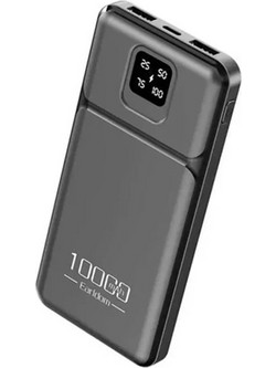 EARLDOM PB64 Power Bank 10000mAh με 2 Θύρες USB-A Black