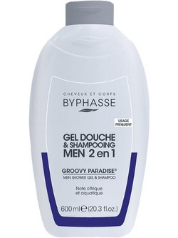 Byphasse Groovy Paradise Σαμπουάν & Αφρόλουτρο για Επανόρθωση 600ml