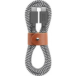 Native Union Belt Braided USB-C to USB-C 1.2m Black White BELT-C-ZEB-2-NP