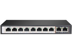 Extralink EX-SG1008PE Unmanaged L2 Switch με 8 Θύρες Ethernet 1000Mbps και 2 SFP θύρες