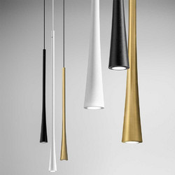 LUCE Dafne Dafne-S/G-Black Κρεμαστό Φωτιστικό Οροφής Μονόφωτο LED Μαύρο