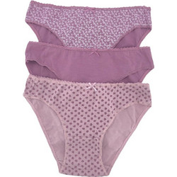 Ider Βαμβακερά Γυναικεία Slip με Δαντέλα Ροζ 3Pack 3061-3P2202