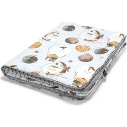La Millou Fly Me To The Moon Κουβέρτα Κούνιας Βελουτέ 110x140 Sky Grey