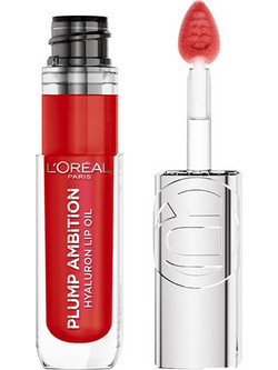 L'Oreal Paris Plump Ambition Hyaluron 380 Rouge In Love Lip Oil με Χρώμα 5ml