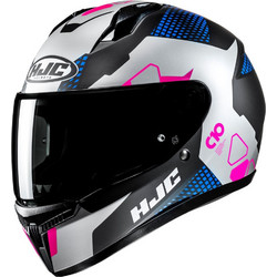 HJC C10 Aspa MC28SF Silver Blue Pink Κράνος Μηχανής Full Face