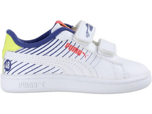 Puma Παιδικά Sneakers Λευκά Μπλε Lime 400658-01