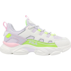 Fila Memory Spinel 3 Παιδικά Sneakers Λευκά Ροζ Lime 3YF51022-860