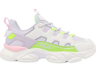 Fila Memory Spinel 3 Παιδικά Sneakers Λευκά Ροζ Lime 3YF51022-860