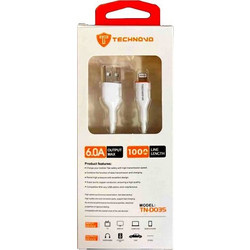 Technovo TN-D035 USB-A to Lightning Cable 1m White 0024758