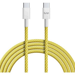 Tune Techflex Braided USB-C to USB-C 1.5m Yellow TTFSBC-CYEL