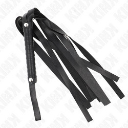 Kink Wide Tail Flogger Μαστίγιο 48.5cm Μαύρο