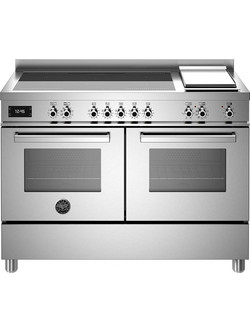 Bertazzoni PRO125I2EXT Κουζίνα Ηλεκτρική με Εστίες Αερίου & Ρεύματος 119.5cm