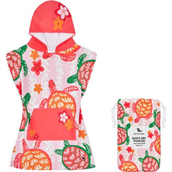 Dock & Bay Turtley Παιδικό Πόντσο Θαλάσσης Microfiber Κοραλί 49x66cm 624017