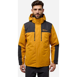 Jack Wolfskin Jasper 3In1 Ανδρικό Μπουφάν Χειμωνιάτικο Softshell Πορτοκαλί A61858-M0043