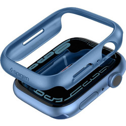 Spigen Thin Fit Πλαστική Θήκη για Apple Watch 7 / 8 / 9 41mm Μπλε