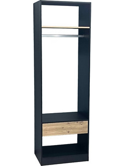 Liberta Βεστιάριο Ρούχων Maison Μαύρο 90x50x180cm 18-0026
