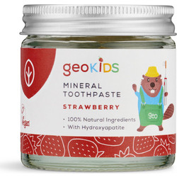 Georganics Geokids Strawberry Mineral Παιδική Οδοντόκρεμα Χωρίς Φθόριο 60ml