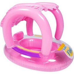 Βρεφικό Σωσίβιο Swimtrainer 70cm με Σκίαστρο για 3+ Ετών Ροζ 15005BCS00PK