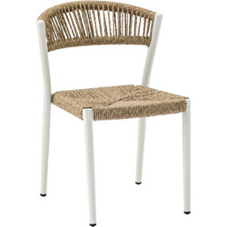 Metaxakis Dijon Καρέκλα Κήπου Rattan Μπεζ 01-00-2857