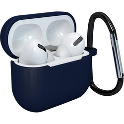 Hurtel Θήκη Σιλικόνης με Γάντζο για Apple AirPods 3 Navy Μπλε