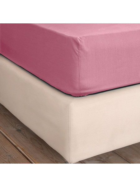 Nima Σεντόνι Μονό Βαμβακερό με Λάστιχο 100x200+32 Unicolors Apple Pink