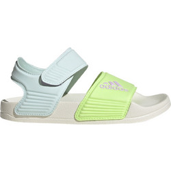 Adidas Adilette Παιδικά Παπούτσια Θαλάσσης Ανατομικά Lime Γαλάζια Λευκά IH3635