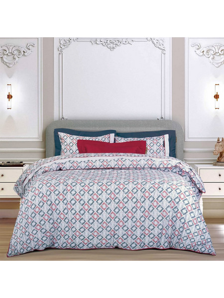 Greenwich Polo Club Σετ Σεντόνια Υπέρδιπλα Βαμβακερά 240x260 Essential 2269 Blue Red