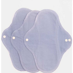 Imse Denim Solid Επαναχρησιμοποιούμενες Σερβιέτες με Φτερά για Κανονική Ροή από Βαμβάκι 3τμχ