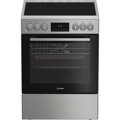Indesit I6V8LMX Κουζίνα Ηλεκτρική 66lt με Κεραμικές Εστίες