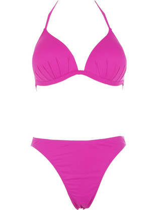 Gsecret Bikini Set Τριγωνάκι με Ενίσχυση Ψηλόμεσο Φούξια M9323-33306