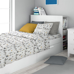 Dimcol Σετ Παιδικά Σεντόνια Μονά Βαμβακερά 240x160 Seabirds 578 2τμχ