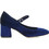 Kalista Γόβες Suede με Χοντρό Χαμηλό Τακούνι & Μπαρέτα Navy Μπλε 312903