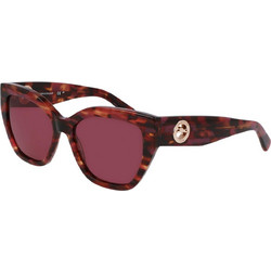 Longchamp LO741S 606 Γυναικεία Γυαλιά Ηλίου Πεταλούδα Κοκάλινα Ροζ με Ροζ Φακό