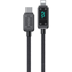 Wekome Vanguard Series Braided USB-C to Lightning Cable 20W 1m Grey WDC-08