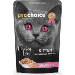 Prochoice Kitten Grain Free with Chicken & Liver 85gr