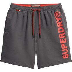Superdry Ανδρικό Μαγιό Σορτς με Σχέδια Ανθρακί M3010248A-00Q